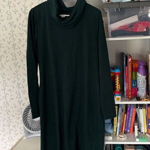 Old Navy Forest Green Long Sleeve Midi Dress